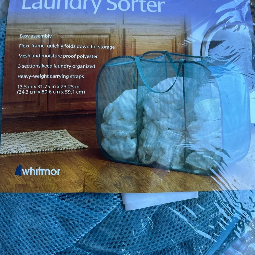 Whitmor Blue Laundry Sorter